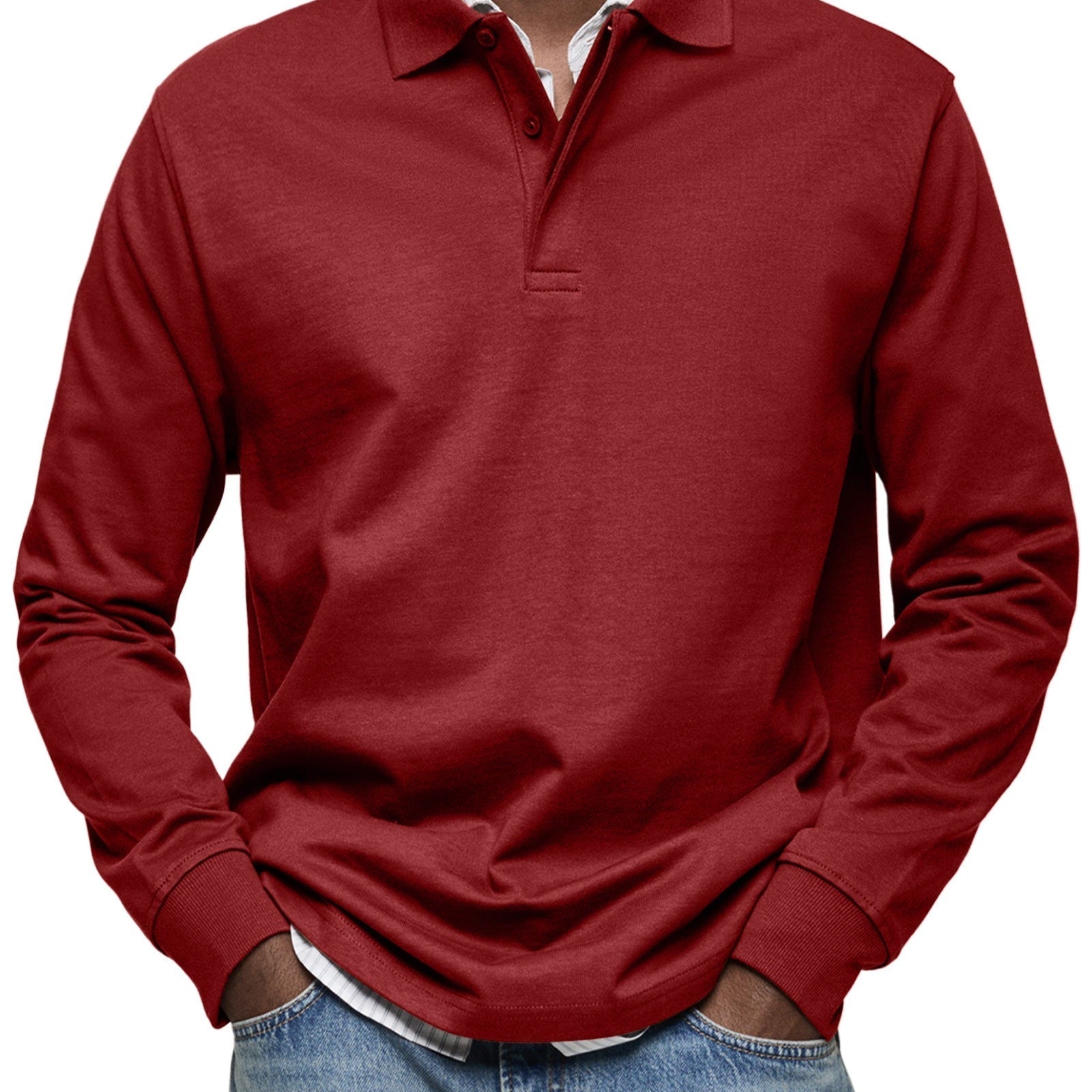 Montvero | Polo Homme Manches Longues Élégant