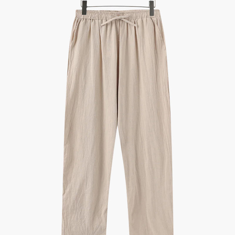 Montvero | Pantalon en Lin Homme Coupe Décontractée