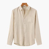 Montvero | Chemise en Lin Homme Coupe Décontractée