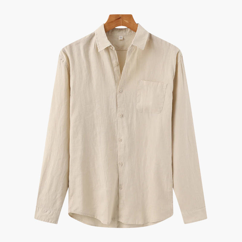 Montvero | Chemise en Lin Homme Coupe Décontractée