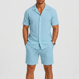 Montvero | Ensemble d'Été Homme en Lin avec Chemise et Short