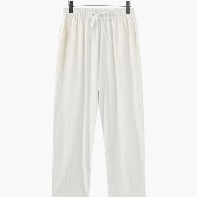 Montvero | Pantalon en Lin Homme Coupe Décontractée