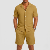 Montvero | Ensemble d'Été Homme en Lin avec Chemise et Short