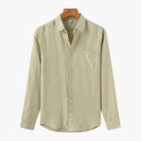 Montvero | Chemise en Lin Homme Coupe Décontractée