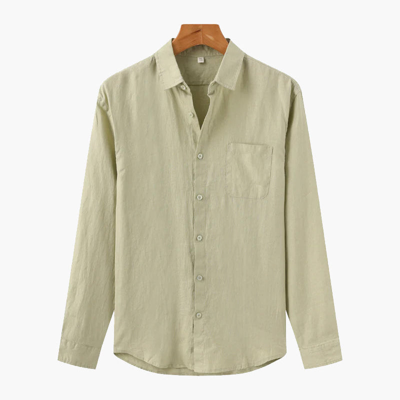Montvero | Chemise en Lin Homme Coupe Décontractée
