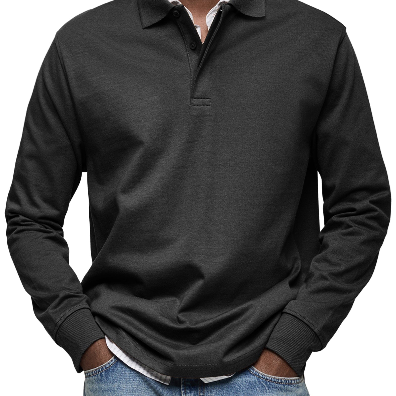 Montvero | Polo Homme Manches Longues Élégant