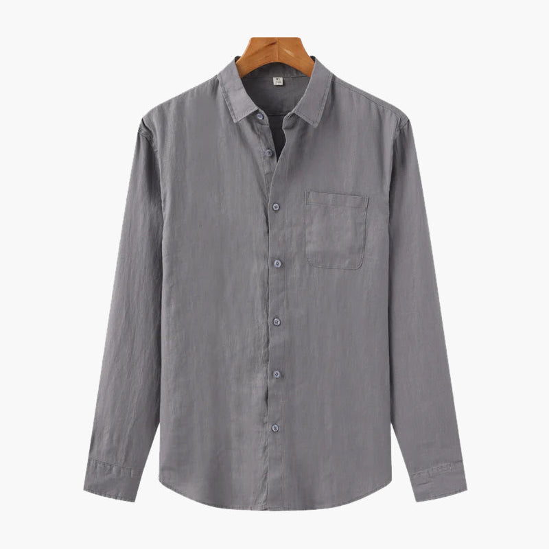 Montvero | Chemise en Lin Homme Coupe Décontractée