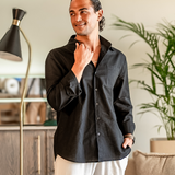 Montvero | Chemise en Lin Homme Coupe Décontractée