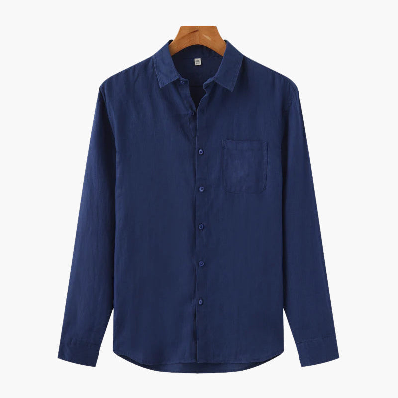 Montvero | Chemise en Lin Homme Coupe Décontractée