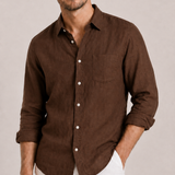 Montvero | Chemise en Lin Homme Élégance Décontractée