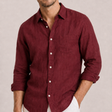 Montvero | Chemise en Lin Homme Élégance Décontractée