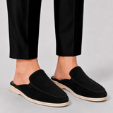 Montvero | Mules Homme Style Mocassin en Daim Élégant