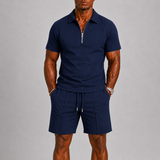 Montvero | Ensemble Polo Homme à Fermeture Zippée & Short Style Estival