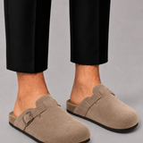Montvero | Sabots en Suède Homme à Boucle Réglable