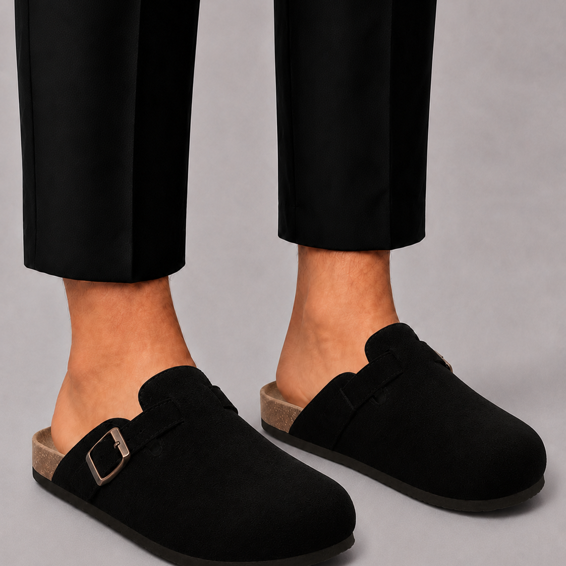 Montvero | Sabots en Suède Homme à Boucle Réglable