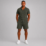 Montvero | Ensemble Homme Texturé avec Chemise et Short