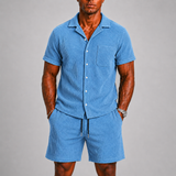 Montvero | Ensemble Homme Texturé avec Chemise et Short