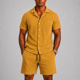 Montvero | Ensemble Homme Texturé avec Chemise et Short