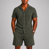 Montvero | Ensemble Homme Texturé avec Chemise et Short