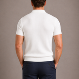 Montvero | Polo Homme Côtelé à Fermeture Zippée