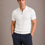 Montvero | Polo Homme Côtelé à Fermeture Zippée
