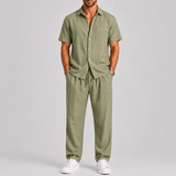 Montvero | Ensemble d'Été Homme Chemise & Pantalon Ample en Lin
