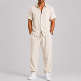 Montvero | Ensemble d'Été Homme Chemise & Pantalon Ample en Lin