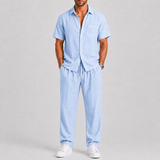 Montvero | Ensemble d'Été Homme Chemise & Pantalon Ample en Lin