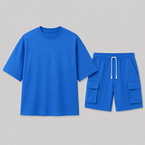 Montvero | Ensemble d'Été Sport Homme avec T-shirt Oversize et Short Cargo