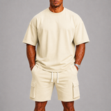 Montvero | Ensemble d'Été Sport Homme avec T-shirt Oversize et Short Cargo