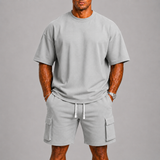 Montvero | Ensemble d'Été Sport Homme avec T-shirt Oversize et Short Cargo