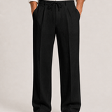 Montvero | Pantalon en Lin Homme Coupe Ample avec Cordon de Serrage