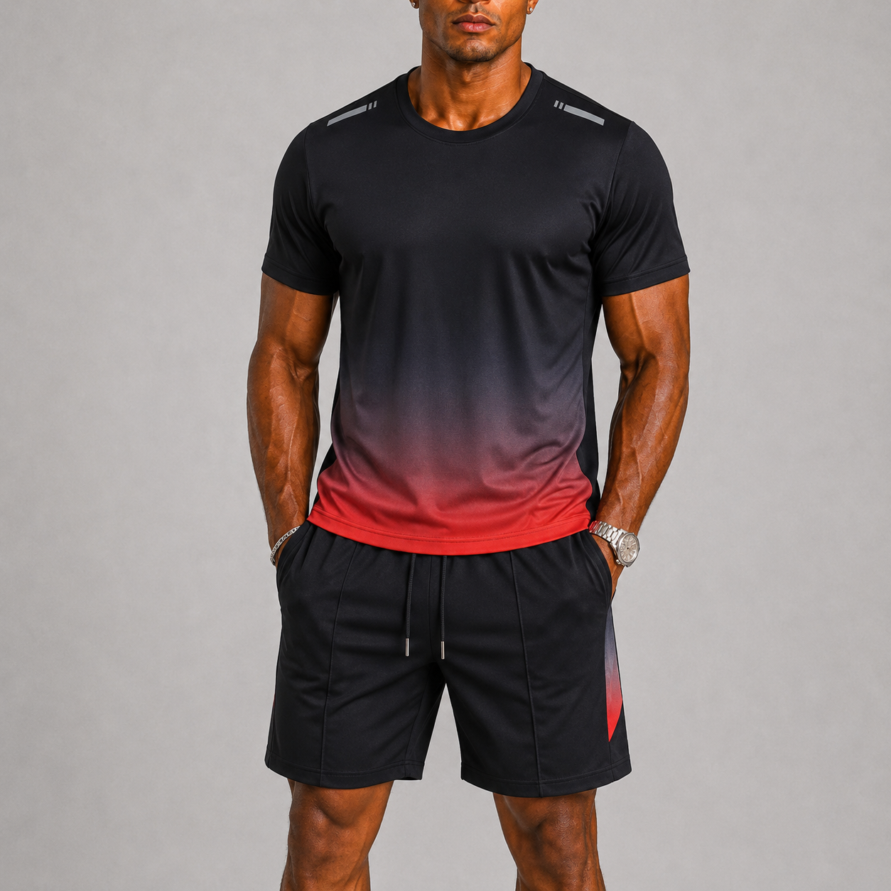 Montvero | Ensemble Sport Homme Respirant Séchage Rapide avec Dégradé Moderne