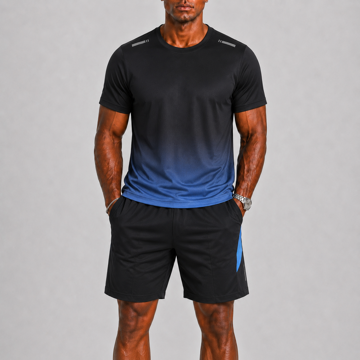 Montvero | Ensemble Sport Homme Respirant Séchage Rapide avec Dégradé Moderne
