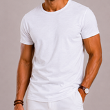 Montvero | T-Shirt Homme en Coton à Col Rond