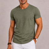 Montvero | T-Shirt Homme en Coton à Col Rond