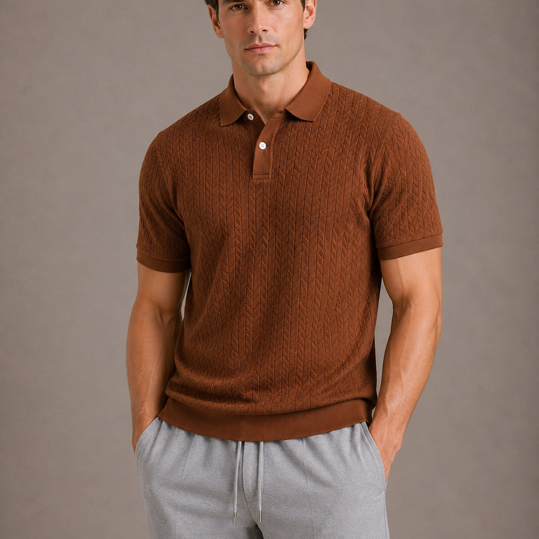 Montvero | Polo Homme en Maille Texturée