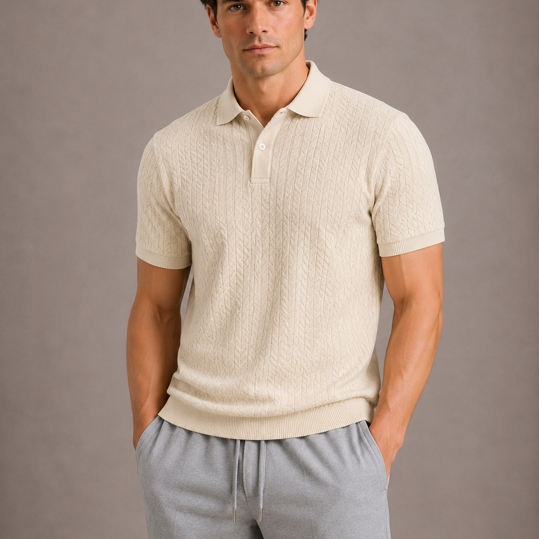 Montvero | Polo Homme en Maille Texturée