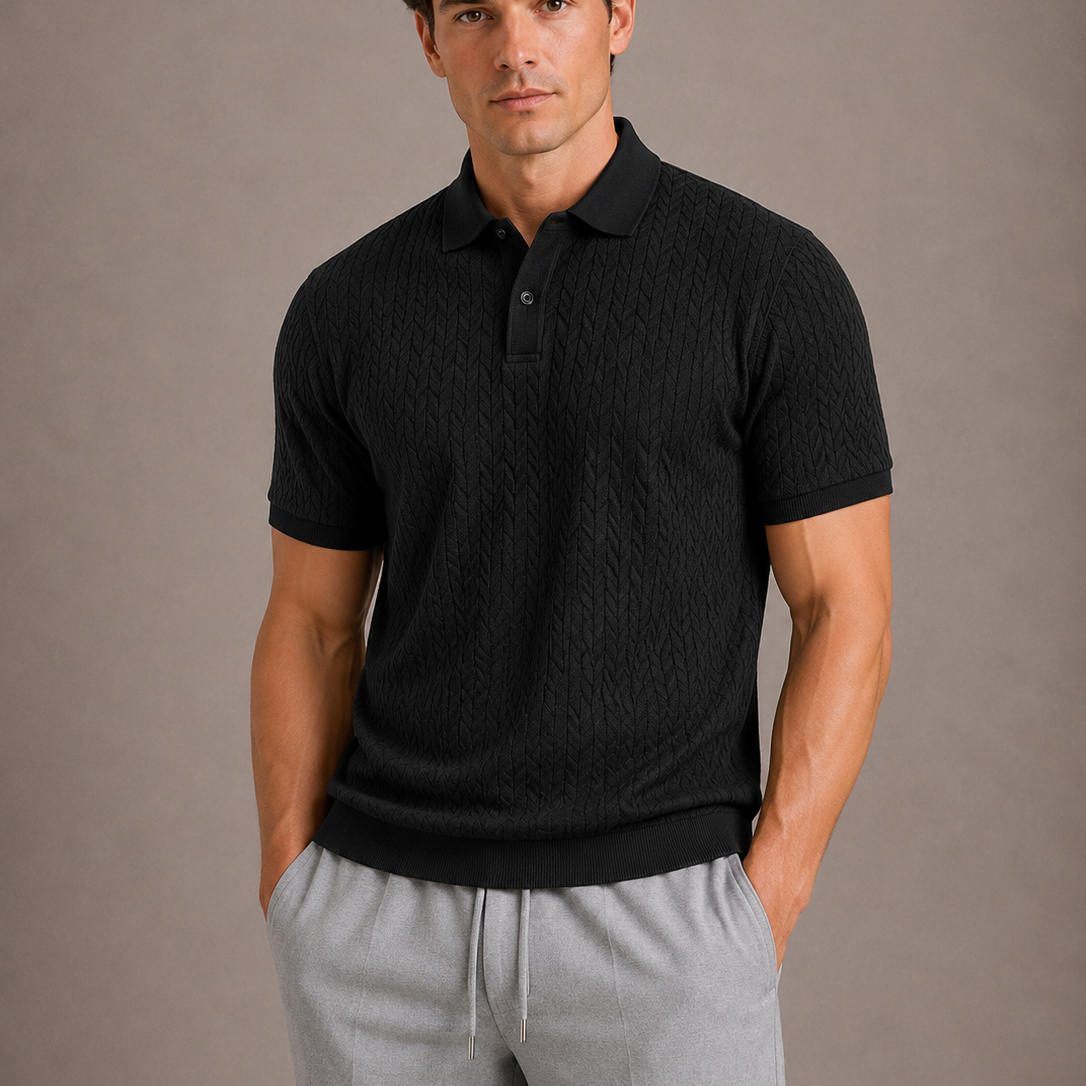 Montvero | Polo Homme en Maille Texturée