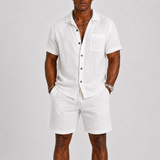 Montvero | Ensemble Homme en Lin Chemise & Short Style Estival Élégant
