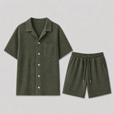 Montvero | Ensemble Homme Texturé avec Chemise et Short