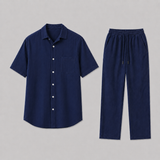 Montvero | Ensemble d'Été Homme Chemise & Pantalon Ample en Lin