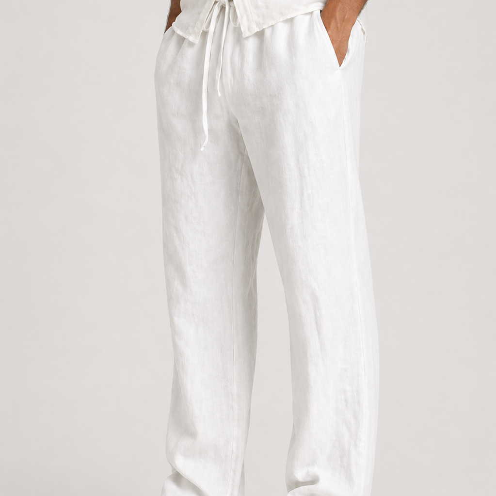 Montvero | Pantalon Homme Style Lin Coupe Ample Confort Estival