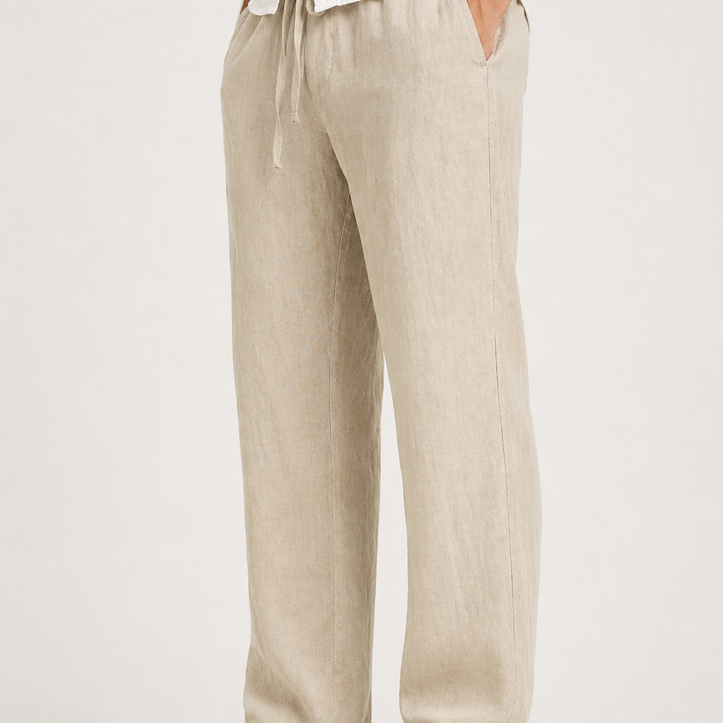 Montvero | Pantalon Homme Style Lin Coupe Ample Confort Estival