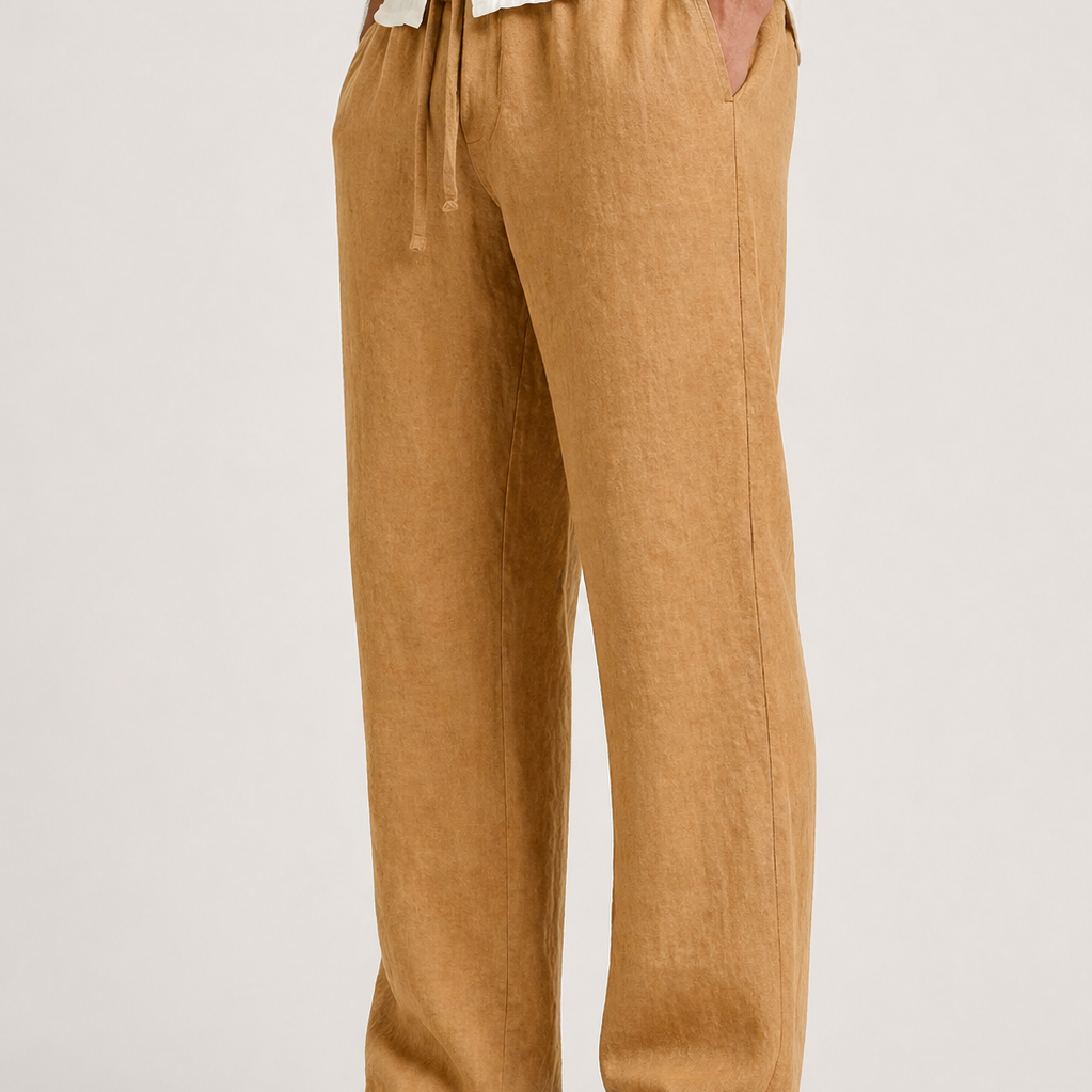 Montvero | Pantalon Homme Style Lin Coupe Ample Confort Estival