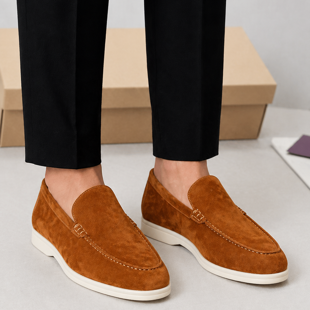 Montvero | Mocassins Homme en Daim Slip-On Élégance Intemporelle