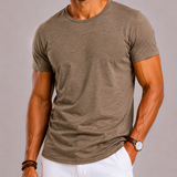 Montvero | T-Shirt Homme en Coton à Col Rond
