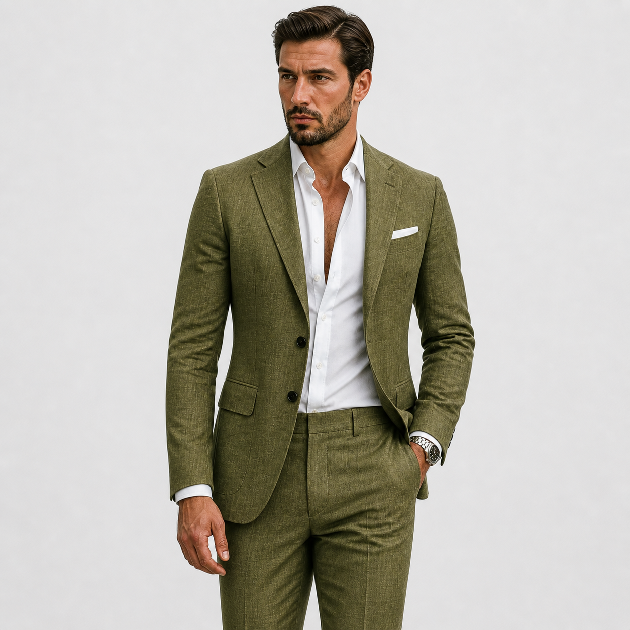 Montvero | Costume en Lin Premium Homme Coupe Élégante