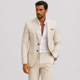 Montvero | Costume en Lin Premium Homme Coupe Élégante