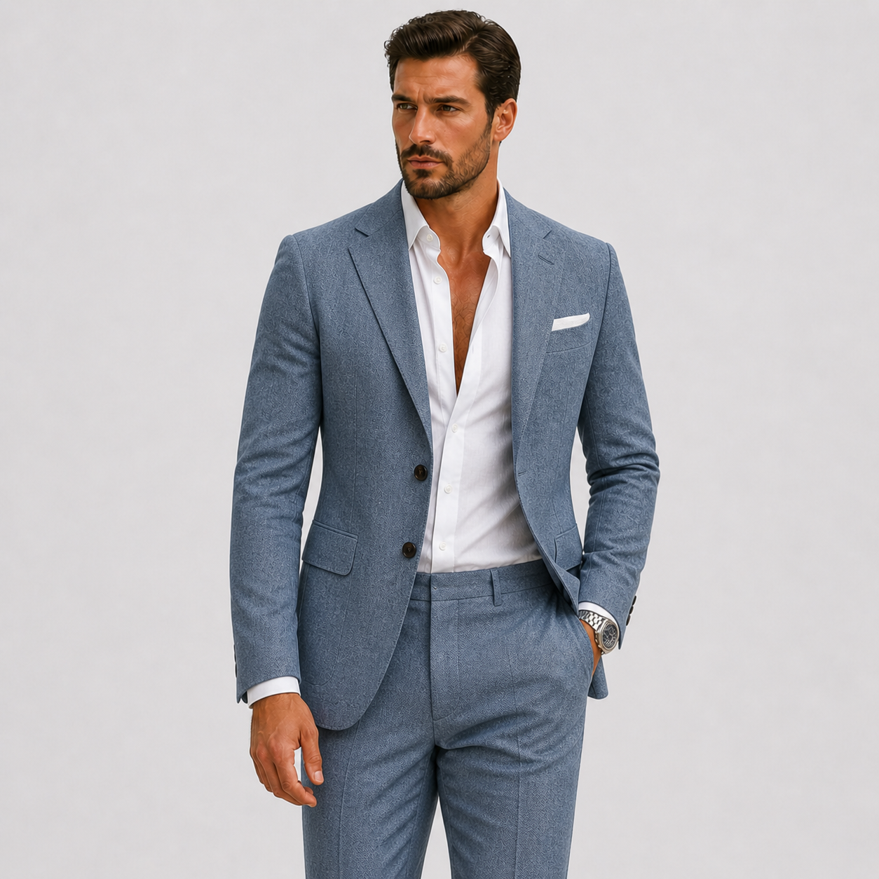 Montvero | Costume en Lin Premium Homme Coupe Élégante